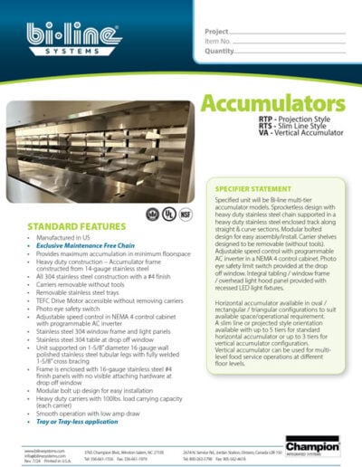 Bi-Line Accumulators