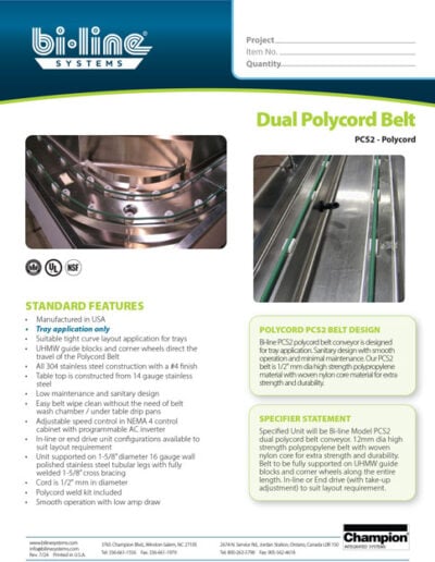 Bi-Line Dual PolyCord Belt