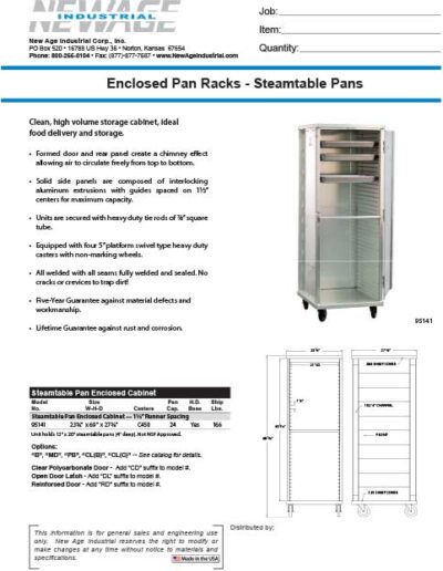 Standard All Welded Sheet Pan Racks - New Age Industrial