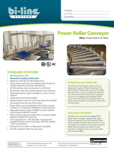 Bi-Line Power Roller Conveyor